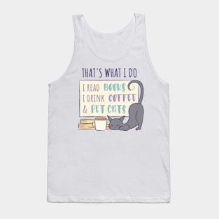 Cozy Cat and Coffee Tank Top